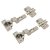 CLIP Top Soft Close Cabinet Hinge Pack & 0mm Mounting Plates - 110° - Inset - Zinc Plated -Pair