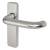 Satin Aluminium 20mm Return to Door Latch Door Handles - 155 x 40mm