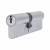 1 Star 6 Pin Kitemarked 100mm Euro Double Cylinder - 45 + 55mm - Satin Chrome - Keyed to Differ