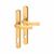 PVD Gold uPVC 2 Star Platinum Security Lock Door Handles - 92mm c/c