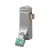 297 Single Door Push Pad Latch - Timber Door - Silver