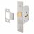 2677 Flat Pattern Bolt Through Mortice Latch - 77.5mm Case - 57mm Backset - Satin Stainless