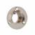 25mm Tube Hanging Rail End Socket with Locking Grub Screws - Brushed Nickel - Pack of 2