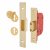 2105S StrongBOLT 5 Lever Deadlock - 68mm Case - 45mm Backset - Polished Brass