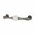 Chateau 27mm Porcelain Crackle T-Bar Cabinet Pull Handle - 128mm Centres - Polished Steel