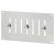 Hit & Miss Vent - 165 x 89mm - Polished Stainless Steel