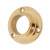 32mm Heavy Solid Brass Round Tube Hanging Rail End Socket - Polished