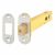 5mm Bolt Through Tubular Bathroom Deadbolt - 127mm Case - 108mm Backset - Radius - Satin Stainless
