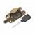 Heavy Duty 14mm Narrow Keep Locking Fitch Sash Window Fastener - 65 x 14mm - Antique Brass