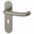 Satin Stainless Steel 19mm Return to Door Keyhole Lock Door Handles - Radius - 57mm c/c