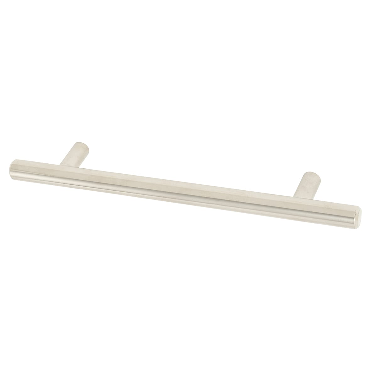 12mm T-Bar Cabinet Pull Handle - 128mm Centres - Polished Nickel