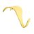 Moulding Hook - 45mm Length - Electro Brass - Pack of 5