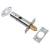 British Pattern Door Rack Bolt - Satin Chrome - Pack of 2 with 1 Key