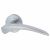 Satin Chrome Door Handles on Round Rose - Aston Range