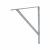 Strong Shelf Bracket with Centre Stay - 400 x 350mm - Grey