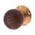 Rosewood Knob & Polished Brass Rose Cottage Mortice/Rim Door Knob - 58mm Rose Diameter