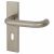 Satin Stainless Steel 19mm Return to Door Keyhole Lock Door Handles - Square - 57mm c/c