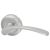 Marcus Satin Chrome Door Handles on Round Rose - Sophia Range