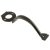 Escutcheon Handle for Long Throw Gate Lock - 200mm Length - Epoxy Black