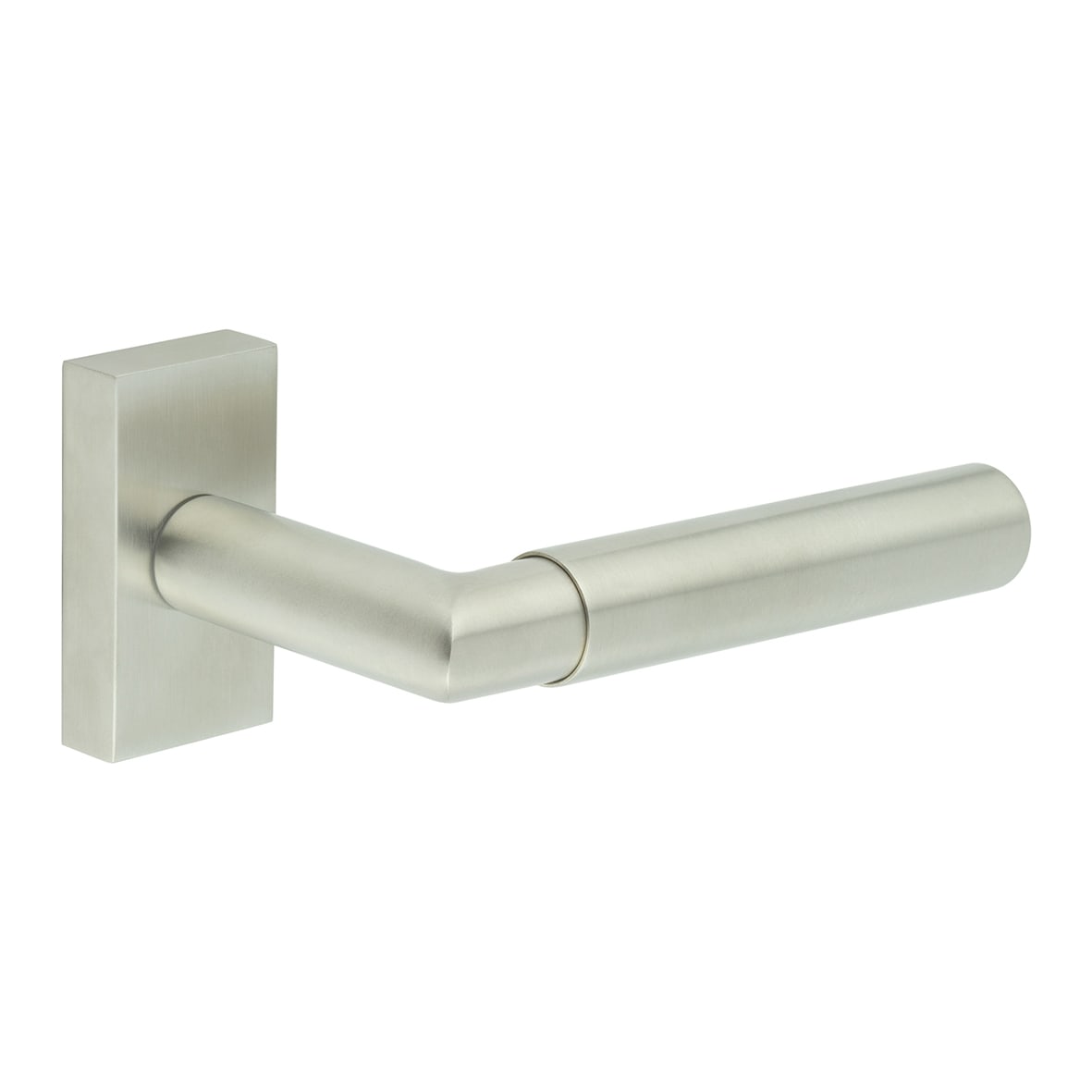 Satin Stainless Steel uPVC Multipoint Door Handles on Rectangular Rose - CR-102 Range