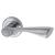 Polished Chrome Door Handles on Round Rose - Knightsbridge Range