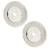 Satin Stainless Steel Rose Set for 30mm Door Pull Handless - 52 x 6mm