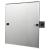Chester Bathroom Mirror - Square - 380 x 380 x 90mm - Polished Chrome