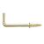 Dresser Hook - 32mm Length - Electro Brass - Pack of 10