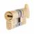 3 Star Anti-Snap Platinum 70mm Euro Thumbturn Cylinder - 35mm Turn + 35mm - Polished Brass