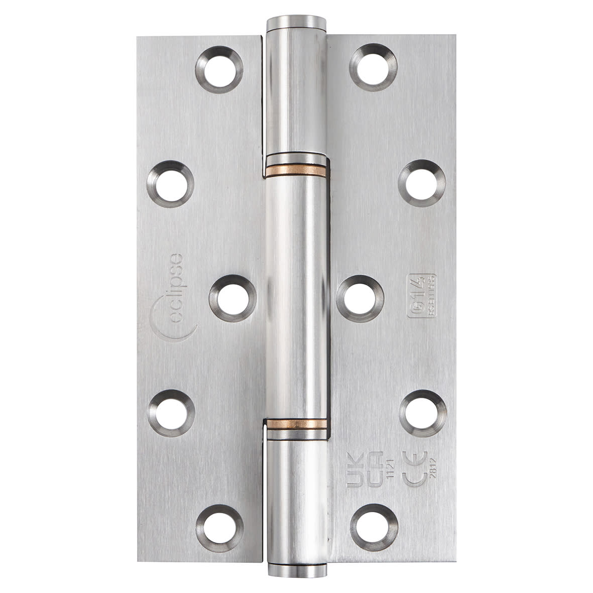 Thrust Bearing Grade 14 Butt Fire Door Hinge - 127 x 76 x 3mm - Satin Stainless - Pair