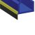 Door Bottom Heavy Duty 25mm Rubber Seal - 914mm Length - Gold