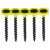 Collated Coarse Thread Drywall Screws - 3.5 x 25mm - Black Phosphate - Pack of 1000
