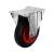 Heavy Duty Industrial Castor - Fixed - 135kg Max Weight - 160mm Diameter - Black/Red