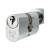 5 Pin 60mm Oval Thumbturn Cylinder - 30mm Turn + 30mm - Polished Chrome - Keyed Alike