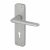 Satin Aluminium Keyhole Lock Door Handles - Lynx Range - 154 x 40mm