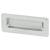 Rectangular Flush Recessed Sliding Door Cabinet Pull Handle - 110 x 56mm - Satin Chrome