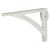Curved Shelf Bracket - 111 x 78mm - White