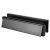 Seal Letter Plate - 304 x 70mm - Door Thickness 40-80mm - Black
