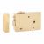Bathroom/Bedroom Rim Latch - 128 x 79mm - Left Hand - Brass