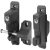 Double Sided Lockable Gravity Safety Catch - Locked Open & Closed - 127 x 107 x 60mm - Black