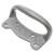 Iron Sash Window Pull Handle - 80mm Length - Antique Black Iron