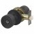 Matt Black Hotel Bathroom Mortice Door Knobset - 60mm Rose Diameter