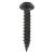 Blackjax Pozi Round Head Wood Screws - 8 x 1" - Exterior Black Organic - Pack of 200