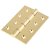 Double Phosphor Bronze Washered Butt Door Hinge - 100 x 75 x 4mm - Polished Brass - Pair