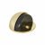 Half Moon Oval Floor Door Stop - 30 x 45mm - Polished Brass