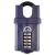 CP60CS Combination All Weather Closed Shackle Padlock - 60mm Body - 33 x 22mm Shackle - Blue