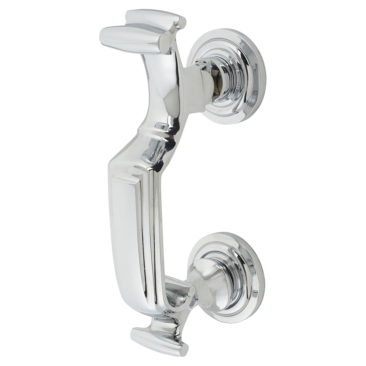 Marcus Doctor Door Knocker - Polished Chrome - 192 x 43mm