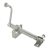 Telescopic Skylight ScrewJack Opener with Handle - 190mm Length - 170mm Throw - Sat Chrome