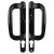 Black uPVC Patio Euro Lock Door Handles