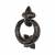 Elan Ring Door Knocker - Metalized Antique Black Iron - 125 x 95mm